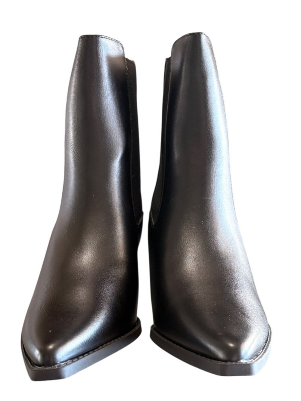 Ophelia Roe Black Chelsea Pointed Toe Ankle Boot Womens 9 - Picture 4 of 11